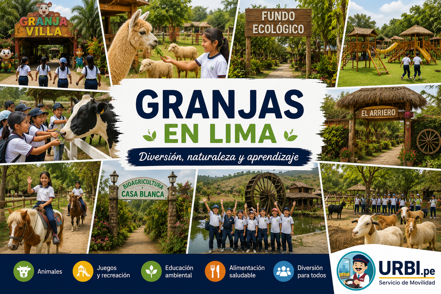 Guía de granjas para ir en familia en Lima